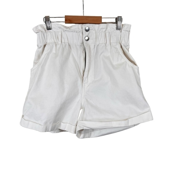 H&M High Waist Paper Bag Mom Jean Shorts - Picture 10 of 10